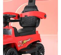 YUEHISY Children Ride Vehicle Stroller Multifunction Light Music Push Car Toy for Toddlers 1 to 3 Years Old (Red)