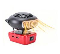 YUEHISY Cordless Small Space Heater, 360° Rotatable Portable Heater with 2 USB Outputs, for Camping, Car, Indoor Use