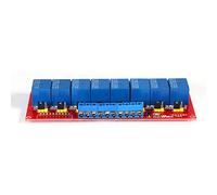 YUEHISY DC 12V 8 Channel High Low Level Actuator Relay Module Board, Dual Actuator Relay Module with Terminals for PLC Industrial Automation Control, Double Circuit Controller