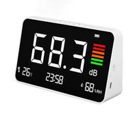 YUEHISY Decibel Meter 30-130db Large Backlit LCD Screen Sound Level Meter for Home, Factory, and Office Noise Monitoring