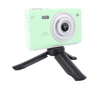 YUEHISY Digital Camera, 4K 64MP Portable Vlog Camera for Photography, Dual Lens Auto Focus, Anti Shake 16X Zoom for Teen Adult Beginner (Green)