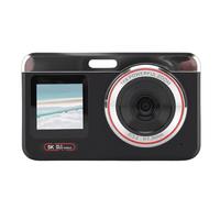 YUEHISY Digital Camera, 5K 80MP Dual Screen Camera, Autofocus, 18X Zoom, LED Flash, WiFi Webcam Mode, for Vlogging, Travel Photography, Gift for Teens Adults (Black)