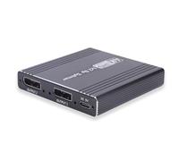 YUEHISY DisplayPort 1.4 Splitter 1x2 MST Hub, 4K 144Hz Dual Monitor Adapter, Support Mirror Extended Mode, Aluminum Alloy Construction