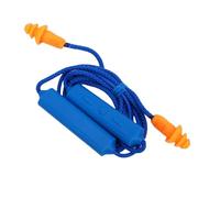 YUEHISY Ear Plugs Bluetooth Headphones for Work, Noise Reduction & BT 5.3 Fast Pairing, Rechargeable Neckband Earbuds with Over 20 Hours Battery (Blue)