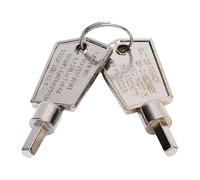 YUEHISY Freezer Key, Pentagonal Freezer Key with Aluminum Alloy, Compact Refrigerator Door Lock for, Universal Replacement for Cabinet Glass Door, 2 Pack Sturdy Keychain Opener