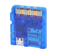 YUEHISY Game Card Reader Replacement for DS DSi 2DS 3DS New 3DS XL, Open Source RP2040 MCU Flash Card with Dual Bootloaders (Transparent Blue)