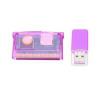 YUEHISY Game Cartridge for GBA, Universal Flash Cartridge 2GB Max, FAT16 Format Memory Card, Save Progress Backup, for SP IDS ND (Purple Transparent)
