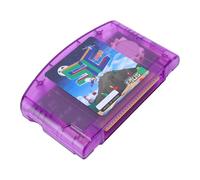YUEHISY Game Cartridge, Open Source Flash Cartridge, 64MB ROM, 64DD Emulation, 23.8 MiB/s, Auto Backup, USB C, NES SNES GB Emulator, for N64 Player Developer (Purple Transparent)