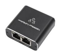 YUEHISY Gigabit Ethernet Splitter 1 to 2, 1000Mbps RJ45 to Dual Port Adapter, Type-C Powered, for Cat 5/5e/6/7/8 Cables (2 Devices)