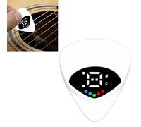 YUEHISY Guitar Two in One Pick Tuner, Digital Guitar Pick with LED Screen Display, 0.6mm Plectrum, Efficient Tuning for Both Beginners and Professionals