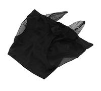 YUEHISY Horse Face Mask with Ears Fly Protection Mesh Breathable Elastic Horse Fly Mask for Riding Equestrian Equipment UV (Black)