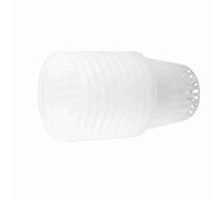 YUEHISY Hydroponic Mesh Pot Net Cup, 10pcs Heavy Duty Planting Basket, Breathable Netted Design for Indoor Garden, Clone Grow Black Cup for Soilless Culture, Resistant Plastic (White)
