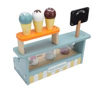 YUEHISY Ice Cream Shop Toy, Beautifully Designed Pine Wood Ice Cream Counter for Kids