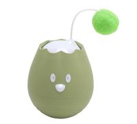 YUEHISY Interactive Cat Toy Ball, Automatic Rolling Cat Toy, Touch Activated, 1/2s Rotate Cycle, 2 Min Auto Off, Self-Play, for Indoor Kittens (Green)