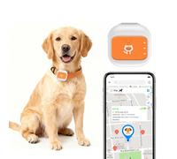 YUEHISY Live Pet Tracker with Location History, 25-Day Standby, Rainproof Compact Dog Cat Collar Locator, SOS Flash Alert (America Version)