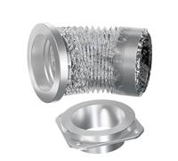 YUEHISY Magnetic Dryer Vent Coupling Connector Kit, Self Aligning with Airtight Seal, Includes Hose, Clamps, for Easy Dryer Exhaust Installation
