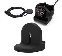 YUEHISY Magnetic Watch Charging Stand, Fast Dock with 74° Viewing Angle & Non-Slip, Type C Portable Travel Charger for Kids & Android Smartwatches (Black)