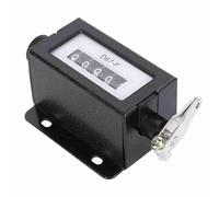 YUEHISY Mechanical Resettable Digit Counter 0-99999 Pull Knob Black Spring Zero Reset for Textile Machinery Printing Industry