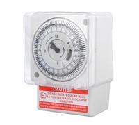 YUEHISY Mechanical Timer 24 Hour Cycle Industrial Grade, Flame Retardant PC Material, for State Grid Substation, Shopping Mall, Supermarkets