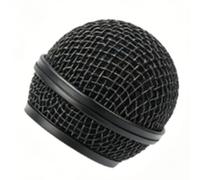 YUEHISY Microphone Grille Head, Metal, Anti-Distortion, Dust Proof (Black)