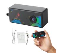 YUEHISY Mini Keychain Camera with 0.96 Inch Screen, 1080P Video Portable Digital Camera, 130° Wide Angle & 5 Retro Filters, for Travel, Party (Black)