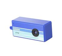 YUEHISY Mini Keychain Digital Camera, 0.96" Screen 1080P 12MP Small Camera with 5 Retro Film Filters, 130° Wide Angle Lens, for Travel Party Vlog Gifts (Blue)