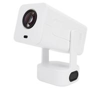 YUEHISY Mini Projector with Dual Band WiFi Bluetooth, 4K 1080P Portable Auto Vertical Keystone Projector with 180° Rotation, for Phone Laptop (U K Plug)