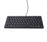 YUEHISY Minority Language Keyboard, USB Plug and Play Wired Keyboard, 78 Keys Compact, Water Proof, 1.35m Cable, for Computer Laptop Desktop (German)