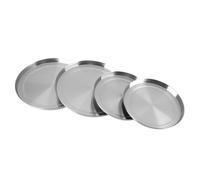 YUEHISY Mirror Polished Stainless Steel Stove Top Burner Covers Set Cooker Protection - 4Pcs, Great for Keeping Your Stove, Fits Standard Electric Burners, Easy to