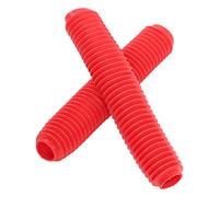 YUEHISY Motorcycle Front Fork Shock Boots Dust Cover, Rubber Fork Protector for Off Road Dirt Bike, Heavy Duty Universal Fit Suspension Covers for Motocross Enduro Trail, Replacement for (Red)
