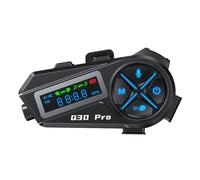 YUEHISY Motorcycle Helmet Bluetooth Headset, Bluetooth 5.4 Two Way Intercom, Real Time Status LED Display, HiFi Sound, 18H Playtime, IPX6, for Riding