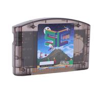 YUEHISY N64 Flash Cartridge with 64DD Support, Compatible with Entire N64 Library | 32GB Built-in Memory & USB-C Connection (Black Transparent)