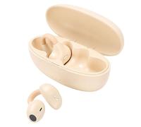 YUEHISY Open Ear Clip Wireless Earbuds, Lightweight Comfort Clip On Bone Conduction Earbuds, Bluetooth 6.0 Headphones with AI Clear Calls (Nude)