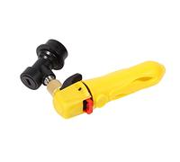 YUEHISY Pocket Keg Charger CO2 Injector, Ball Lock Draft Beer Dispenser for Homebrew Soda, Brass Valve Trigger Pressure Tool for Cornelius Keg, Portable Carbonator for Travel Picnic (Yellow)
