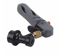 YUEHISY Pocket Keg Charger CO2 Injector, Ball Lock Draft Beer Dispenser for Homebrew Soda, Brass Valve Trigger Pressure Tool for Cornelius Keg, Portable Carbonator for Travel Picnic (Grey)