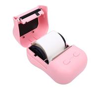 YUEHISY Portable Thermal Barcode Label Printer, Pocket Black and White Printer with App, Support 57 X 50mm Thermal Paper, for Small Business Clothing Jewelry (Pink)