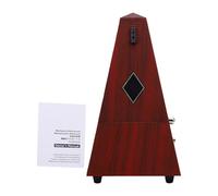 YUEHISY Portable Tower Style Mechanical Metronome Timeless Pyramid Design Ideal for Household Musicians Plastic Material (Redwood Grain)