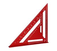 YUEHISY Rafter Square Ruler, 12 Inch Aluminum Woodworking Layout Tool, Metal Triangle Angle Protractor, Saw Guiding, for Woodworking Carpentry