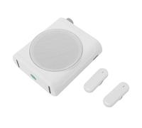 YUEHISY Rechargeable Voice Amplifier, Bluetooth 5.4 Speaker, Dual Magnetic Lavalier Microphones, 300 People Coverage, for Classroom (White)