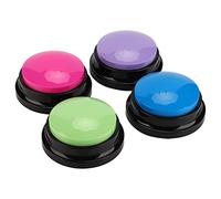 YUEHISY Recordable Buttons for Pet, Set of 4 with 30s Clear Recording, Dog Communication Buttons for Behavior Training, Voice Recording for Pets Cats, Customizable Sound
