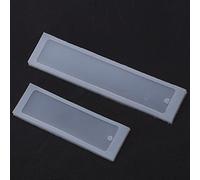 YUEHISY Rectangle Silicone Mold for Resin Jewelry Craft Tool, Bookmark Making Pendant Mold, Reusable and Easy to Clean, 2pcs/Set