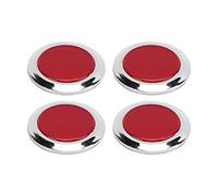 YUEHISY Red Reflector Round Reflective Stickers for Car Motorcycle, 4PCS Red Trim Reflective Safety Decals, Night Visibility Brake Warning for Automobile, Alert Surrounding Vehicles
