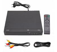 YUEHISY Region Free DVD Player, 1080P Home Stereo Player, LED Display, USB CD MP3, HDMI AV, Remote, Compact for Home Theater Karaoke (GB Plug)