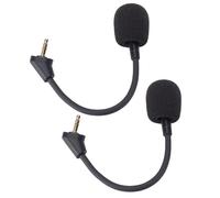 YUEHISY Replacement Microphone, 2 Pack Noise Cancelling Boom Mic with 3.5mm Plug, Compatible with Computer PC Gaming Headsets