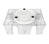 YUEHISY Rotating Card Tray, 2 Deck 6 Deck Card Holder for Canasta with Smooth Rotation, Clear Playing Organizer for Home Tournament Poker, Wide Narrow Compatible, Anti Scratch (Put 6 Poker)