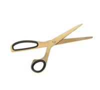 YUEHISY Simplified Modernity Gold & Black Stainless Steel Scissors - Elegant Home Office Decor, Unique Asymmetrical Design, Fashionable Decorative Art