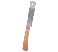 YUEHISY Small Hand Saw, Woodworking Flush Cutting Saw with Beech Handle, 12in for Accurate Trim, SK5 Steel Blade HRC60, Double Sided Serrated Teeth for Garden Pruning