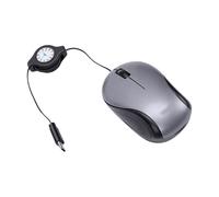 YUEHISY Small Travel Mouse, USB Wired Mouse, Retractable Cable