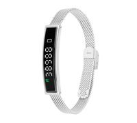 YUEHISY Smart Bracelet Fitness Tracker, Bluetooth 5.3 with All Day Activity Tracker, Multiple Sports Modes, IOS Android App, for Running Riding (Silver)