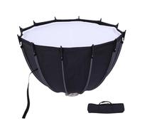 YUEHISY Softbox with Honeycomb Grid for Catchlight Master, 25.6in Deep Parabolic, Quick Fold, Dual Diffuser, Bowens Mount for LED Video Portrait Live